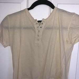 Brandy Melville yellow button up